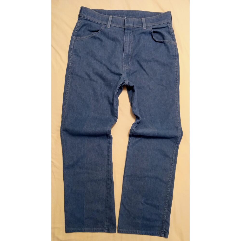 Vintage Sportabouts 70s Faded Blue Mens Jeans Straight Leg Dad Denim SZ W36 L30